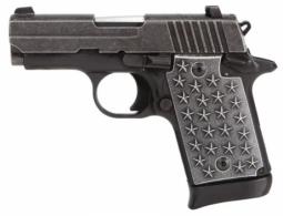 Sig Sauer P938 We The People Single 9mm 3 7+1 CS Distressed Alum - 9389WTP Sig Sauer P938 We The People Single 9mm 3 7+1 CS Distressed Alum - 9389WTP