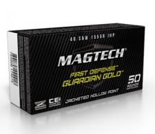 Magtech Guardian Gold 40 S&W 155 GR Jacketed Hollow Point 20 Bx/ 50 Cs - GG40A Magtech Guardian Gold 40 S&W 155 GR Jacketed Hollow Point 20 Bx/ 50 Cs - GG40A