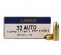 Magtech  32 ACP Ammo   71 Grain Jacketed Hollow Point 50rd box