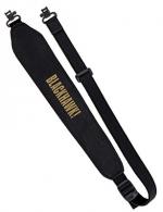 BlackHawk Black Leather Padded Sling w/Swivels - 73SC00BK