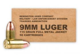 Remington B9MM3 Overrun 9mm 115 Gr FMJ 50rd Box - 23959 Remington B9MM3 Overrun 9mm 115 Gr FMJ 50rd Box - 23959