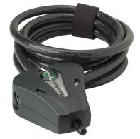 Stealth Cam Python Cable Lock Open With Key Black Steel 6' - STCCABLELOCK