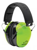 Walker's Passive Advanced Protection Muff Polymer 26 dB Over the Head Hi-Viz Lime Ear Cups with Black Headband Adult