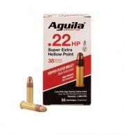 Aguila Super Extra High Velocity Hollow Point 22 Long Rifle Ammo 50 Round Box - 1B220335 Aguila Super Extra High Velocity Hollow Point 22 Long Rifle Ammo 50 Round Box - 1B220335