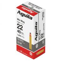 Aguila Silver Eagle Rimfire 22 Mag, 40 Grain, Semi-Jacketed Soft Point, 50 Rounds - 1B222401 Aguila Silver Eagle Rimfire 22 Mag, 40 Grain, Semi-Jacketed Soft Point, 50 Rounds - 1B222401