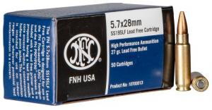Main product image for FN SS195LF  5.7X28mm 27Gr Lead-Free Hollow Point 50rd box