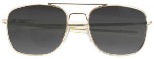 Humvee Adventure Gear HMV52BGOLD Sunglasses Adult Gray Lens MIL-PRF-31013 Gold Frame - 734