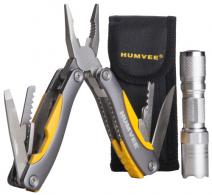 Humvee Adventure Gear HMVCP10 Multi Pliers LED Combo Stainless Steel Metal Handle - 734