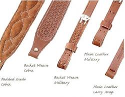 Butler Creek Brown Leather Basket Weave Sling - 2641 Butler Creek Brown Leather Basket Weave Sling - 2641