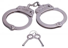 Uzi Accessories Law Enforcement Chain Link Handcuff Silver - UZIHCCS Uzi Accessories Law Enforcement Chain Link Handcuff Silver - UZIHCCS