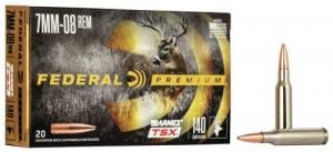 Federal Premium 7MM-08 Rem Vital Shock 140 Grain Barnes Trip - P708C Federal Premium 7MM-08 Rem Vital Shock 140 Grain Barnes Trip - P708C