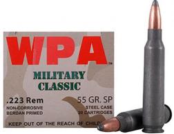 Wolf .223 Remington Military 55 Grain Soft Point 500 Rnds - MC22355SP