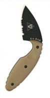 Kabar TDI Law Enforcement Fixed Knife w/Serrated Edge & Coyo - 1483CB