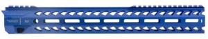 Strike Strike Rail with M-Lok AR-15 Rifle Aluminum Blue Hard Coat Anodized 15.5" - STRIKERAIL