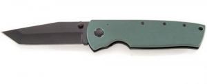 Kabar Drop Point Blade Folding Knife w/Green G10 Handle - 6000