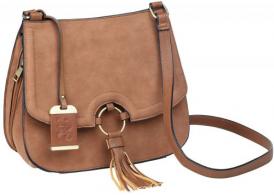 Bulldog BDP034 Cross Body Purse Most Small Pistols/Revolvers Suede Tan