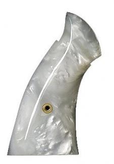Ajax White Pearlite Polymer Grip For Smith & Wesson K Frame