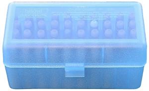 MTM R-50 Series Ammo Box 2.46" OAL 50rd Poly Blue - RSLD5024 MTM R-50 Series Ammo Box 2.46" OAL 50rd Poly Blue - RSLD5024