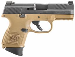 FN FNS-9C 9MM NMS 12/17R FDE/BLK LE - 66100356 FN FNS-9C 9MM NMS 12/17R FDE/BLK LE - 66100356