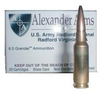 Main product image for Alexander Arms 6.5 Grendel 123 Grain Lapua Scenar Boat Tail