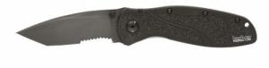 Kershaw BLUR BLACK Serrated - 1670BLKST Kershaw BLUR BLACK Serrated - 1670BLKST