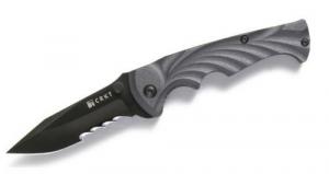 Columbia River Folding Knife w/Serrated Edge Clip Point Blade - 1097K