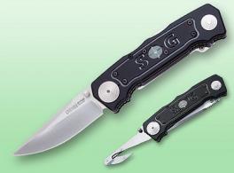 SOG Folder Knife w/Clip Point & Gut Hook Blade - BP1