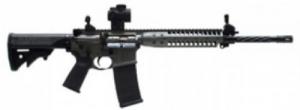 LWRC 5.56MM 16" BLACK TRIJ MRO & FLIP SIGHTS