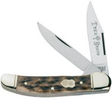 Boker Copper Appaloosa Folder Knife w/2 Blades & Bone Handle - 2626AB