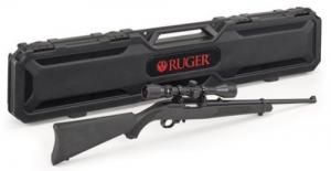 Ruger 10/22 Carbine .22 LR  Black Syn w/Scope & Case