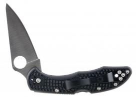 Spyderco Delica Folder 2.875" VG-10 Flat Ground Plain Edge Fiberglass Reinforced Nylon Black - C11FPBK