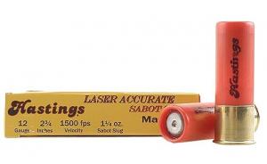 Hastings 12 Ga. 2 3/4" 1 1/4 oz, Sabot Slug - 2MS12 Hastings 12 Ga. 2 3/4" 1 1/4 oz, Sabot Slug - 2MS12