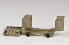 Warne 1-Pc Base & Ring Combo For Tactical Cantilever Style Dark Earth