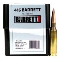 Barrett Rifle MTAC 416 Barrett 452 gr MTAC 10 Bx/ 8 Cs