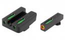 TruGlo TFX Pro Square High Set for Glock Tritium/Fiber Optic Handgun Sight