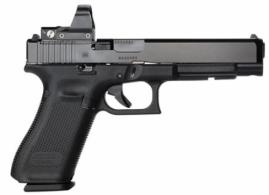 Glock G34 Gen5 MOS Double 9mm Luger 5.31" 10+1 AS Black Interchangeable Backstrap Grip Black nDLC