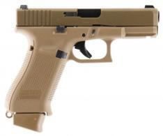 Glock 19X Crossover Double 9mm Luger 17+1 GNS Coyote Interchangeable Backstrap Grip Coyote nPVD - PX1950703