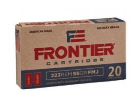 Hornady Frontier Full Metal Jacket 223 Remington Ammo 55 gr 20 Round Box Hornady Frontier Full Metal Jacket 223 Remington Ammo 55 gr 20 Round Box