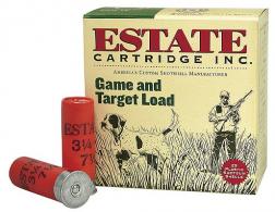 Estate Hunting Loads Game & Target  20 Gauge 2.75" 7/8 oz 7.5 Shot 25 Bx/ 10 Cs - GTL2075