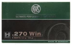 RWS 270 Winchester 130 Grain H Mantel - 270HMK RWS 270 Winchester 130 Grain H Mantel - 270HMK