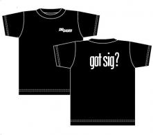 Sig Sauer Large Black Short Sleeve T Shirt w/Got Sig Logo - KO16L