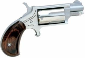North American Arms Mini Rosewood/Stainless 1.13" 22 WMR Revolver - NAA22MS