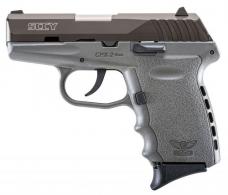 SCCY Industries CPX-2 Double Action 9mm 3.1" 10+1 Gray Polymer Grip/Frame Gri