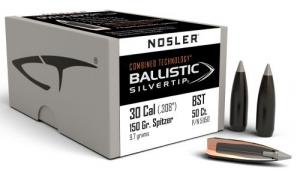 Nosler Ballistic Silvertip 30Cal 150gr Spitzer 50/Box - 51150 Nosler Ballistic Silvertip 30Cal 150gr Spitzer 50/Box - 51150