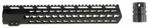 Aim Sports AR Rifle Keymod Handguard 6061-T6 Aluminum Black Hard Coat Anodized 13.5" - MTK13H308