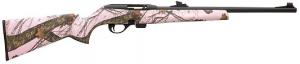 Remington 597 .22 LR  w/20" Barrel & Mossy Oak Pink Camo Stock