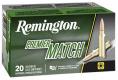 Remington Premier Match .223 Remington 77 Grain Sierra MatchKing Boat Tail Hollow Point