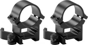 Barska Quick Release Rings 30mm Dia High Black