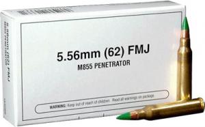 Winchester 5.56 NATO 62 Grain Full Metal Jacket 20rd box - Q3269