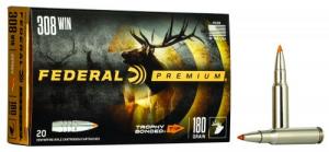 Federal Premium Vital-Shok Trophy Bonded Tip 308 Winchester Ammo 180 hr 20 Round Box - P308TT1